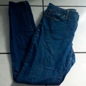 High waist ankle skinny jeans